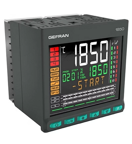 Dvousmyčkový PID regulátor teploty GEFRAN 1850