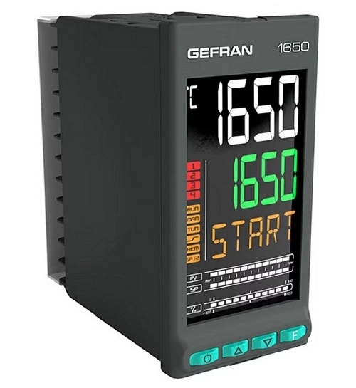 Dvousmyčkový PID regulátor teploty GEFRAN 1650
