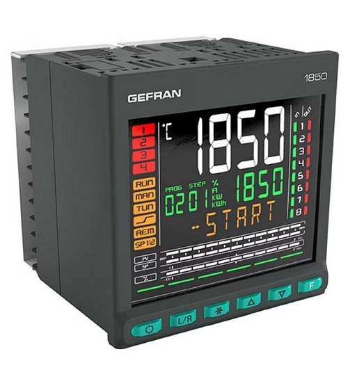 Dvousmyčkový PID regulátor teploty GEFRAN 1850